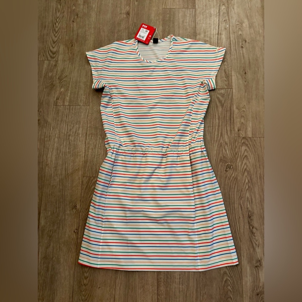 Helly Hansen NWT Thalia  Colorful Striped Mini Dress - Small